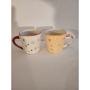 Ceramic Mug With Peek A Boo  Giraffe And Cow/ Sold As A Pair